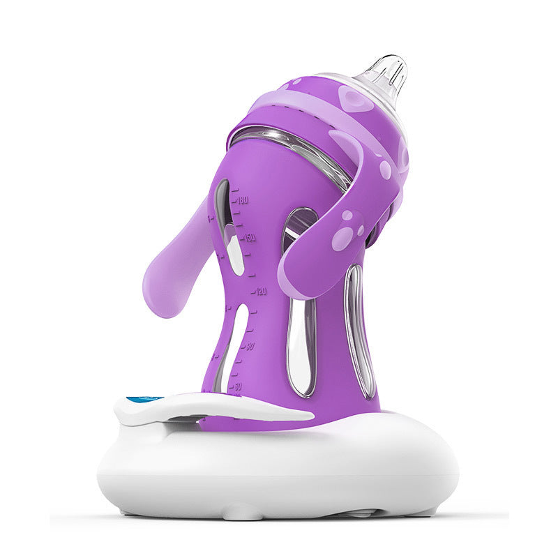 Glass Baby Bottle Straw Drop-resistant Water Drink