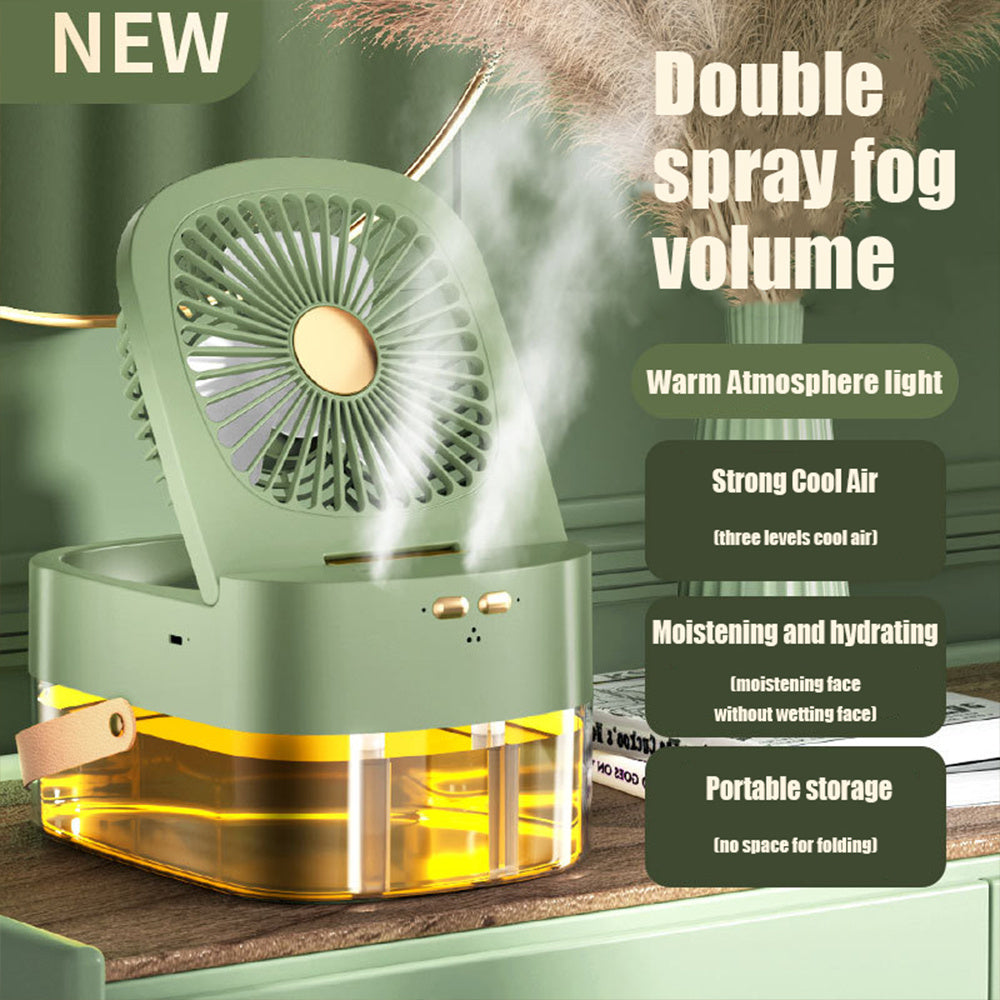Humidifying Spray Fan Desktop Remote Control Timing